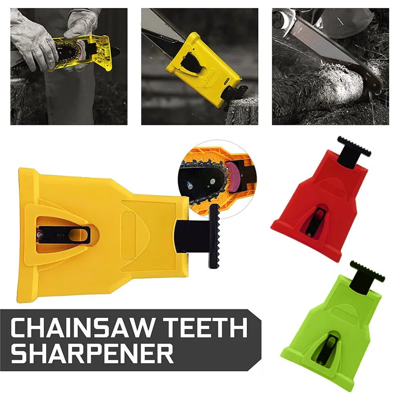 

Easy Chainsaw Teeth Chain Sharpener Sharpen Stone File Power Sharp Bar-Mount Sharpener For 14~20 Inch Chainsaw Chain Guide