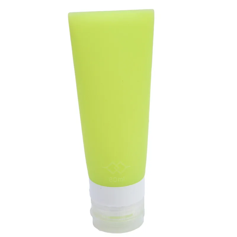 80ml green Корейский стиль лосьон шампунь Трубка Контейнер для хранения бутылки Мини Путешествия Портативный силиконовые продукты по уходу за кожей бутылка 38/80 мл - Цвет: 80ml green