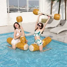 Одна пара надувной плавающий ряд имитация дерева надувной воздушный матрас для детей Взрослые водные игрушки пляж плавательный бассейн доска-поплавок