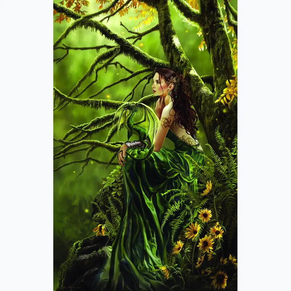 New-Diy-5d-diamond-painting-Tree-Fairy-round-diamond-mosaic-home-decoration-embroidery-pattern-cross-stitch