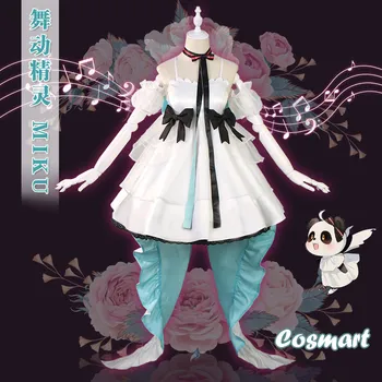 

Anime Vocaloid Miku Cosplay Costume Miku MAGICAL MIRAI Gorgeous Uniform Lolita Dress Halloween Costume For Women New FreeShip