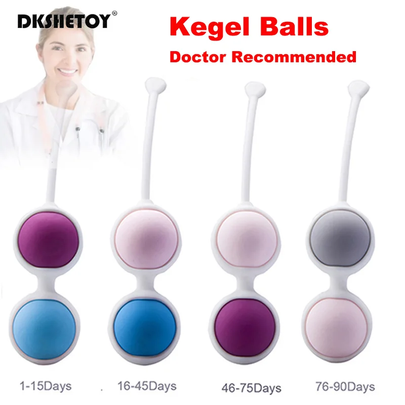 4 Balls Silicone Geisha Balls Kegel For Women Vaginal Tightening Kegel Exercitador Muscles Dumbbell Vaginal Sex Toys