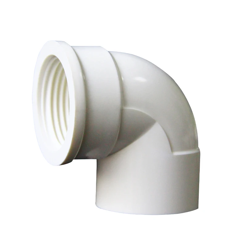 20 мм 25 32 ID x 1/2 &quot3/4&quot 1 &quotBSP Женский 90 градусов локоть белая труба из ПВХ