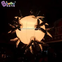 Бинго®2,4 м изысканный светодиодный надувной шар в виде цветка, декор на День святого Валентина для художественного дизайна/идея визуального дизайна