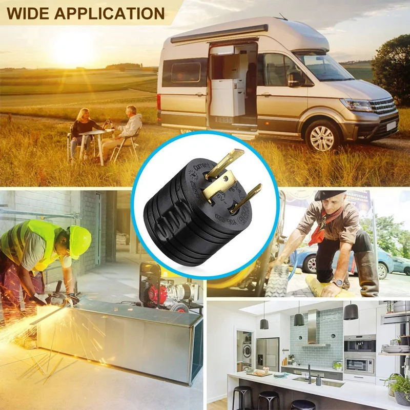 Адаптер генератора RV 3-Prong 30A штекер гнездовой разъем питания 125V вилка для кемпера