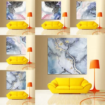 

50*50cm Frameless DIY Oil Painting By Numbers Granite Oil Painting Picture Home Wall Art Canvas Painting Art for Home Decor
