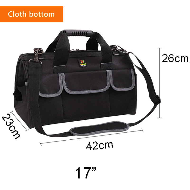 Cloth 17 Inch Большая вместительная сумка для инструментов, органайзер, ремень через плечо, мужские дорожные сумки, сумка, рюкзак, гаечный ключ, электрик, Карпентер, набор инструментов - Цвет: Cloth 17 Inch