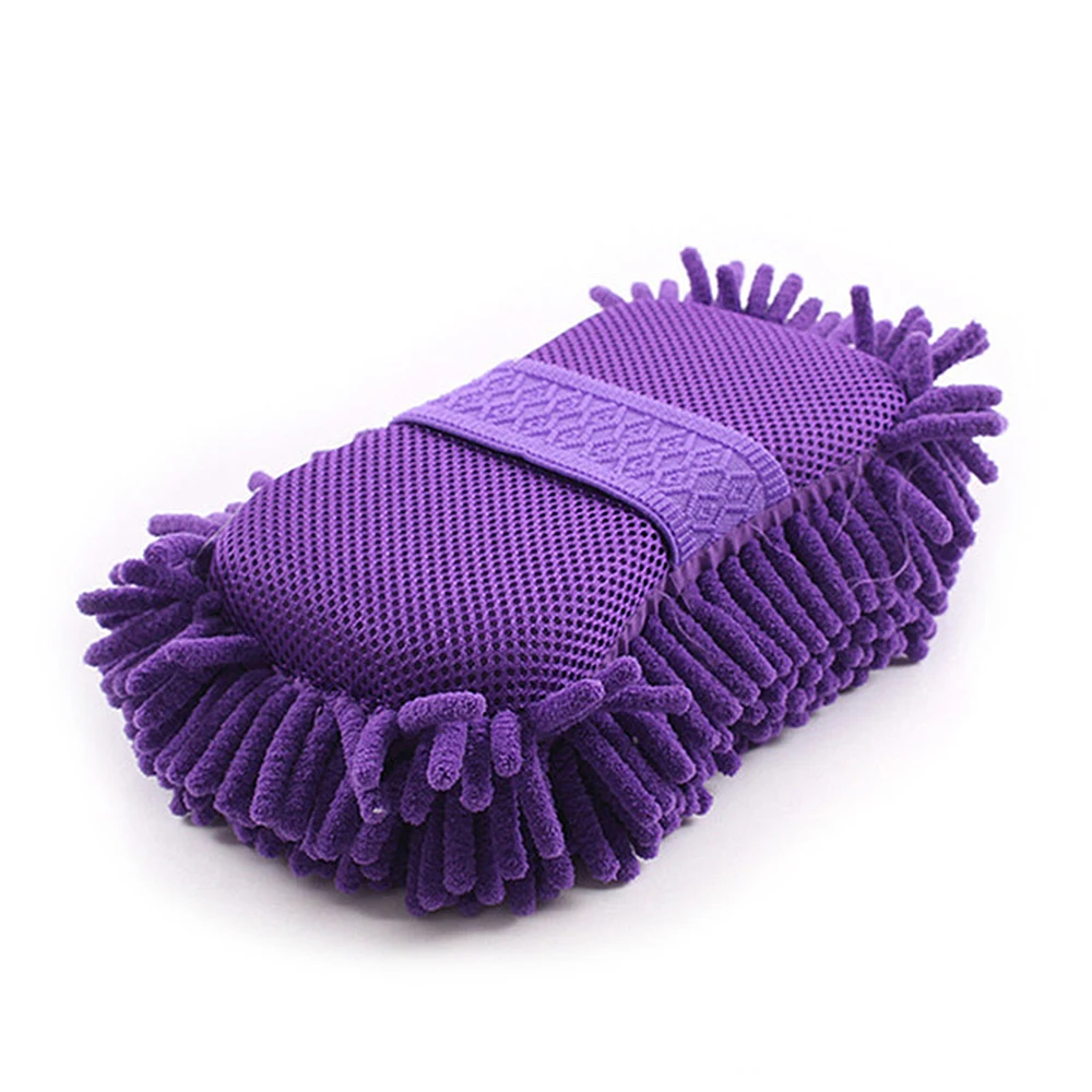 Автомойка ручная Мягкая полотенце щетка из микрофибры синель моющиеся перчатки коралловый флис губка для мытья автомобиля авто чистящие аксессуары