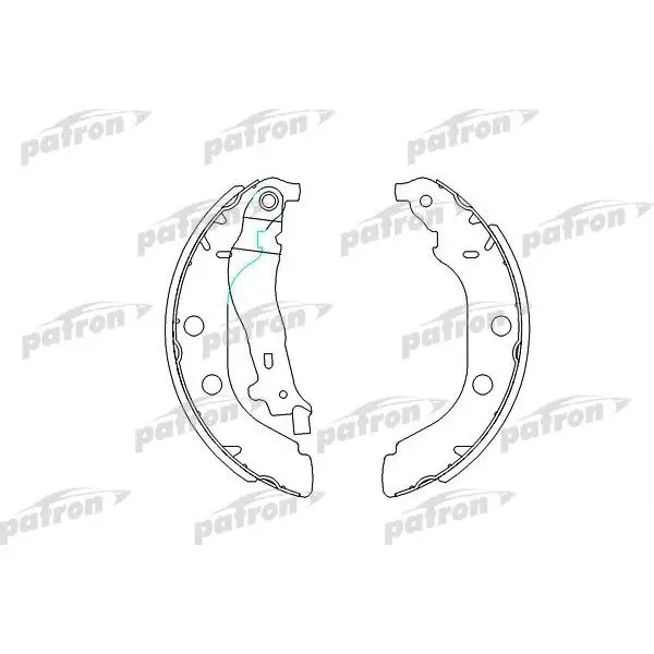 Колодки тормозные барабанные PEUGEOT: 406 95-04, 406 Break 96-04