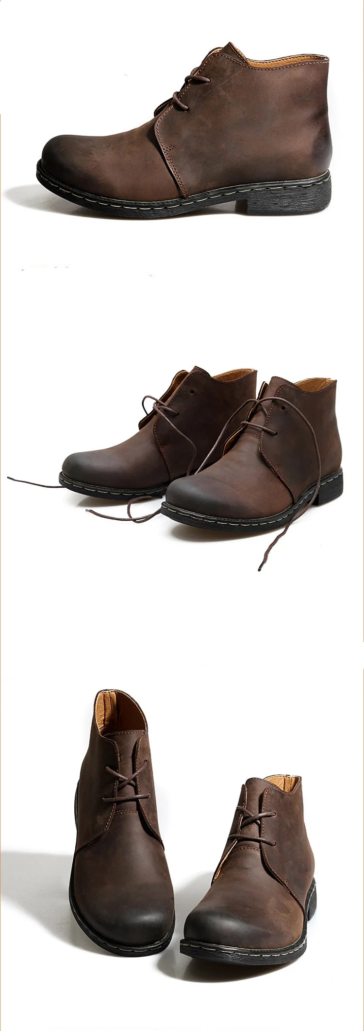 Мужские ботинки в британском стиле высокого качества; сезон осень-зима; мужские модные ботинки на шнуровке; мужские ботинки из искусственной кожи; Botas; мужские ботинки