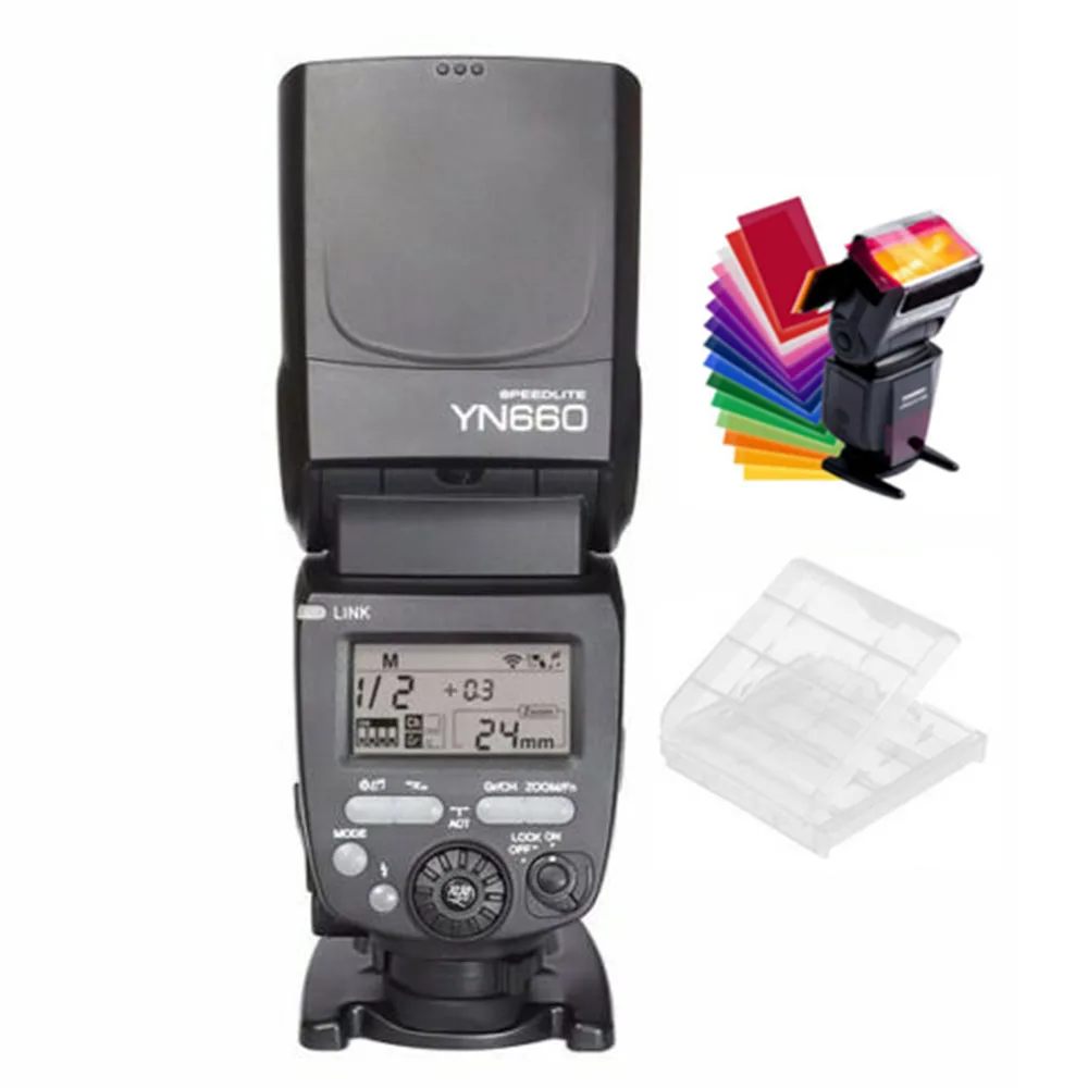 YONGNUO YN660 2,4 ГГц Беспроводная GN66 Master Slave Вспышка Speedlite для DSLR камер