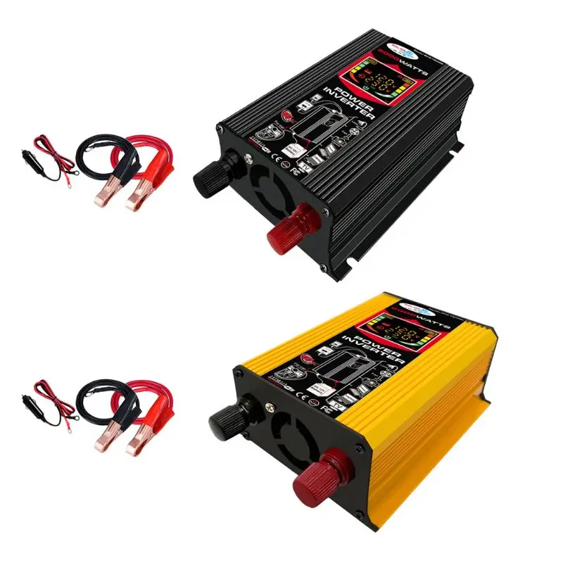 

Car Inverter DC12V to AC 110V/220V 4000W Pure Sine Wave Voltage Transformer Y5GA