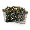 50pcs Gauze bag star-moon black bags 9*12cm special design organza package bronzed wedding gift candy jewelry jewelry package ► Photo 1/5
