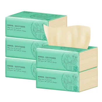 

5Pcs Roll Paper Natural Bamboo Pulp Toilet Roll Paper Environmental And Soft Paper Towel for Bathroom Home Hotel dc