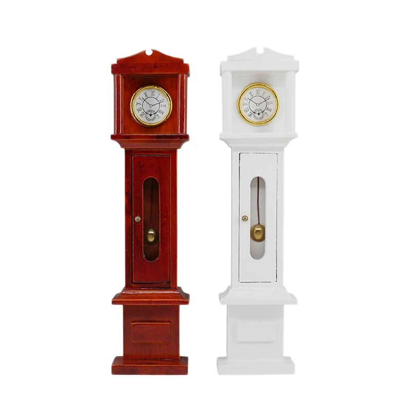 

1:12 Scale Floor Clock Doll House Living Room Furniture Decoration House Floor Clock