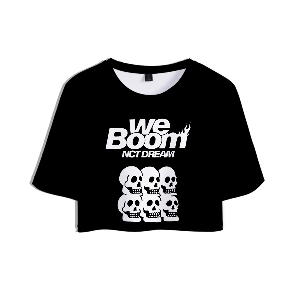 F.T KPOP NCT DREAM 2019 новый альбом WE BOOM топы с 3D принтом короткая футболка для девочек
