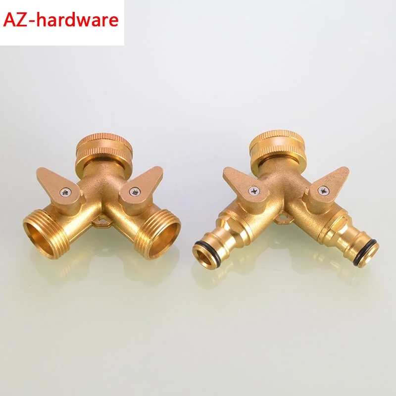 GUOCAO Copper Inlet Valve Water Connector Copper T Connection Connections Valve 