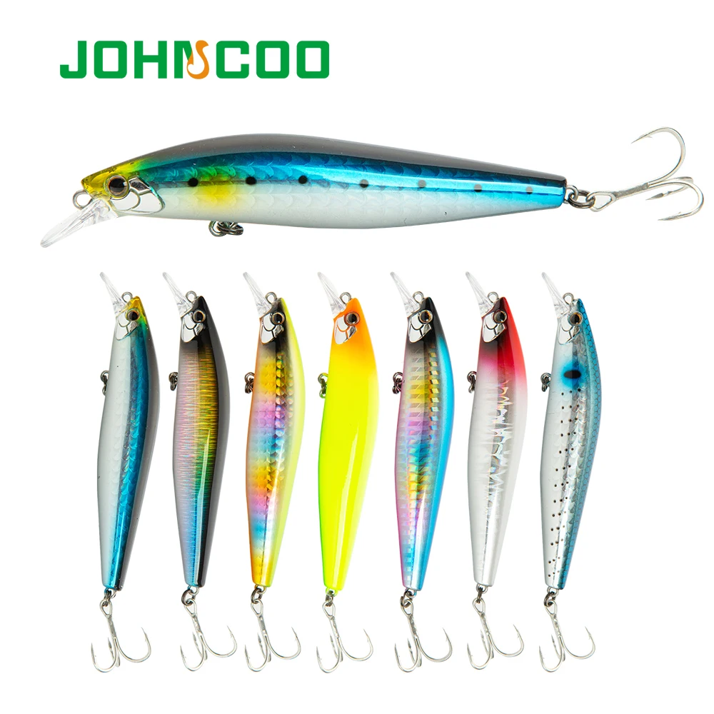 JOHNCOO 1 шт. Тонущая жесткая приманка в форме гольяна 105 мм 17 г для рыбной ловли
