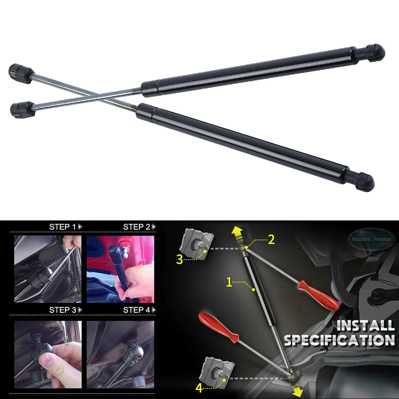 

Samger 2x Tailgate Damper Gas Spring Trunk for VW Golf 6 VI hatchback 2008 2009 2000 2010 2011 2012 2013