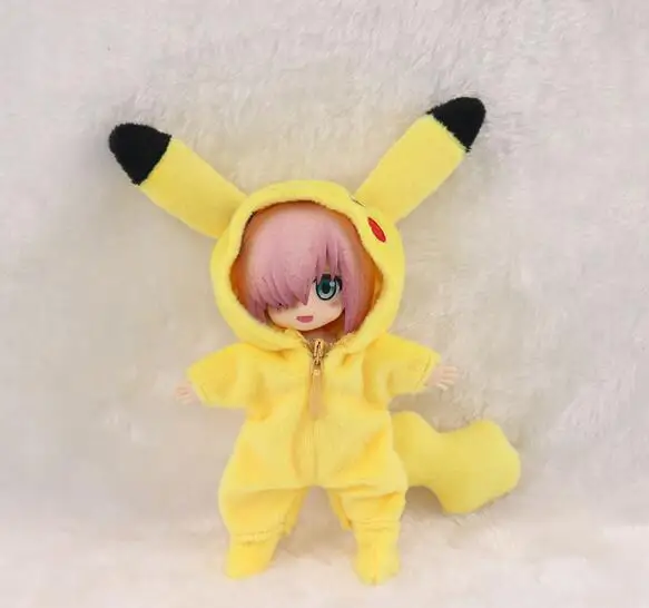 

Pikachu cosplay set clothes for Obitsu11 OB11 1/12 doll available for cu-poche OB11 doll accessories doll clothes