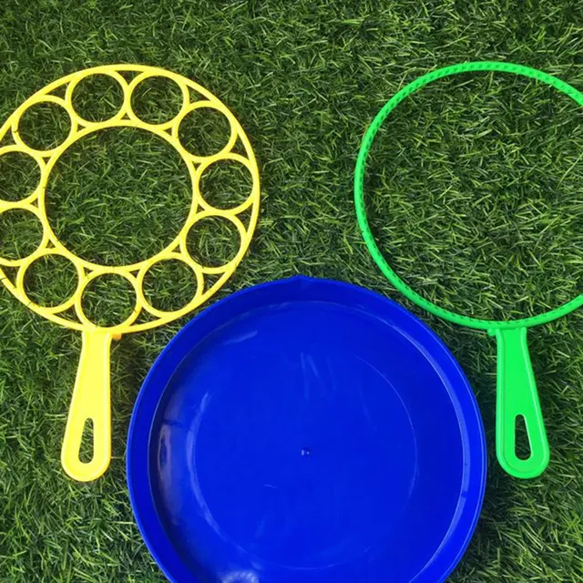 Bubble Machine Blowing Bubble Tool Soap Bubble Maker Blower Set Big Bubble Dish Outdoor Funny Gift Toys For Children Bubble Wand 3