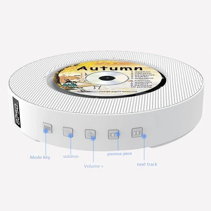 Портативный настенный CD плеер с Bluetooth Home o Boombox пультом дистанционного управления