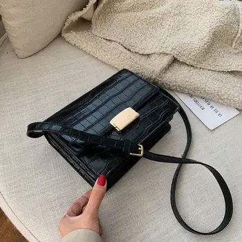 

Stone Pattern Small PU Leather Crossbody Bags For Women 2020 Shoulder Messenger Bags Female Travel Handbags and Purses