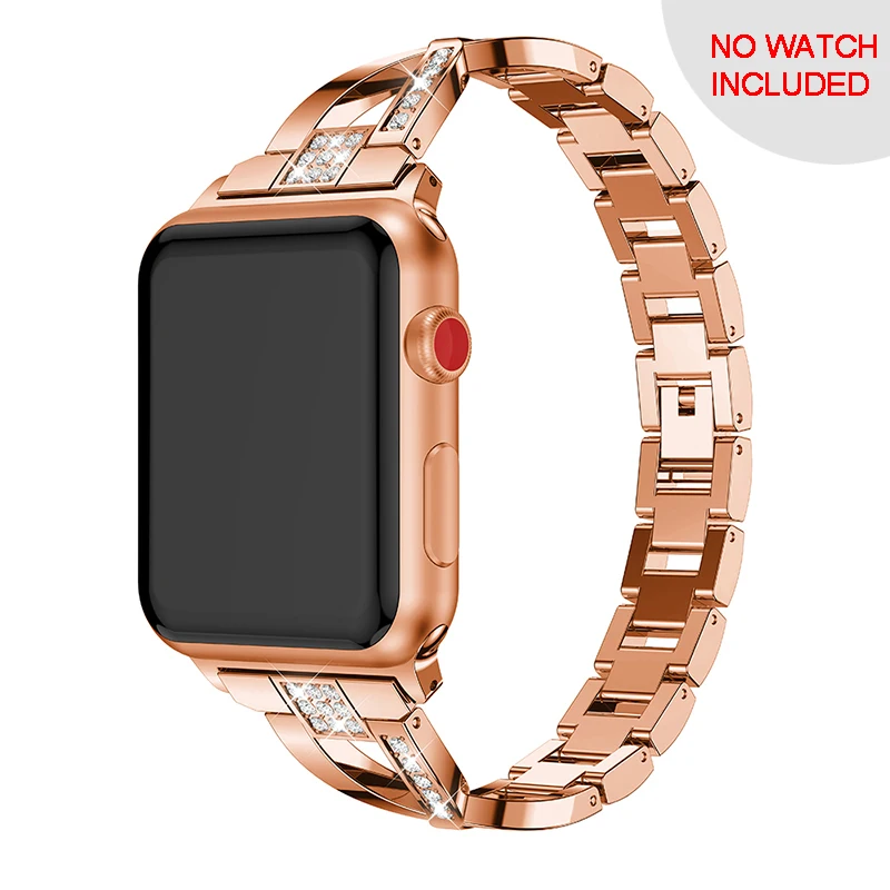 Высокое Качество ремешок для наручных часов Apple Watch 38/40/42/44 мм Нержавеющая сталь часы с металлическим браслетом ремешок для наручных часов Apple Watch, аксессуары