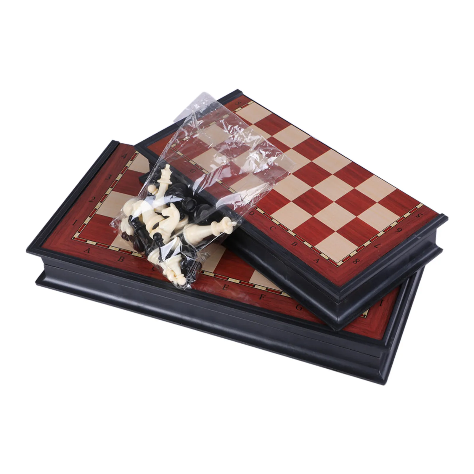 High Quality Folding Magnetic Chess Set Solid Wood Chessboard Magnetic Pieces Entertainment Board Games Children Gifts 6