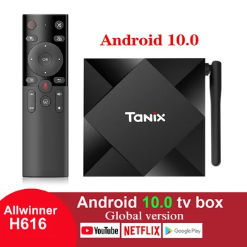 

Android 10.0 TV Box Tanix TX6S Allwinner H616 4GB RAM 64GB ROM Set Top Box TX6S 6K BT 4.0 Google Player Youtube Netflix TVBOX