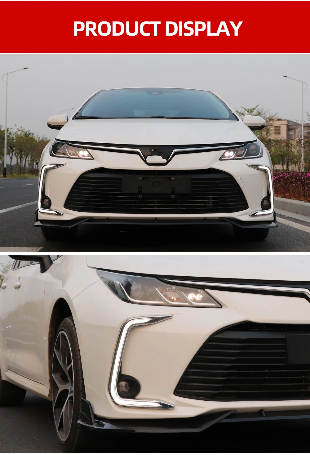 Автомобильный мигающий 2 шт. для Toyota Corolla желтое Сигнальное реле Водонепроницаемый Автомобильный светодиодный DRL лампа Светодиодный дневной ходовой светильник