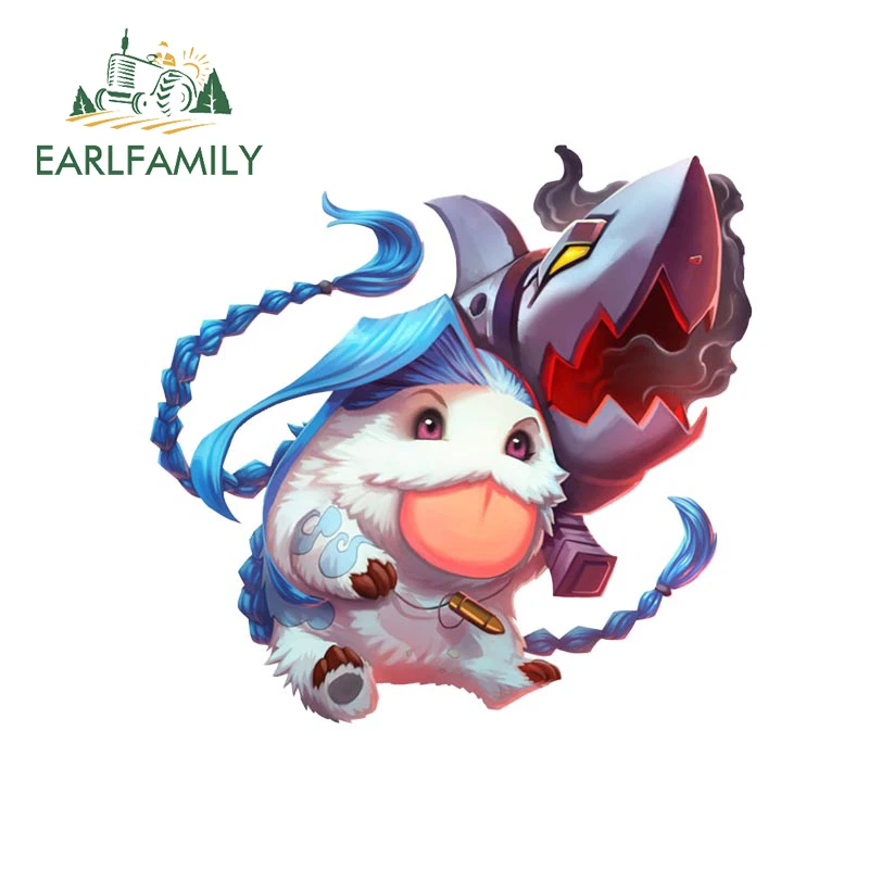 EARLFAMILY 13cm x 12.2cm for Jinx Promotion Car Stickers Waterproof Fashionable Decals Creative Surfboard Trunk Decor Label | Автомобили и