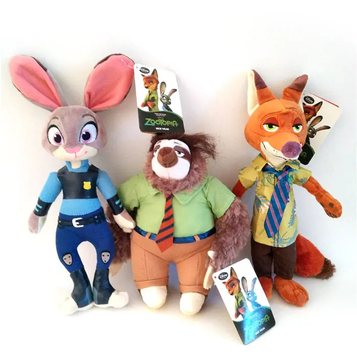 30cm Judy Hopps Bunny Rabbit Plush Stuffed Animal Doll Toy Kids Gift 