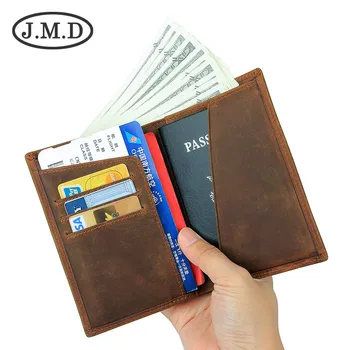 

New Leather Passport Case Passport Holder Vintage Boarding Card Wallet Card (for Placing Tablet PC) Foreskin Passport Holder