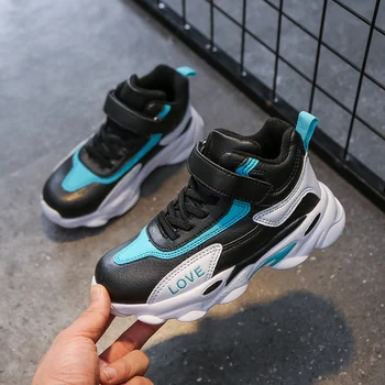 

Children Shoes Pu Leather Running Shoes For Boys 2020 Spring Fashion Boys School Running Sport Shoes Pupils Travel Shoes Size40