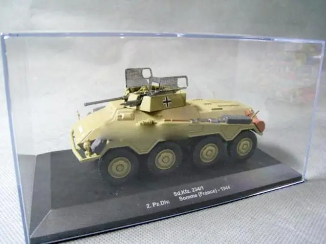 WWII SD KFZ.234/1 SOMME FRANCE 1/43 DIECAST MODEL FINISHED TANK IXO TRUCK