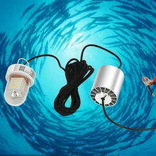60 Вт 12V-24VDC глубоководный подводный кальмар светодиодный фонарь для рыбалки Рыбалка Лодка освещение