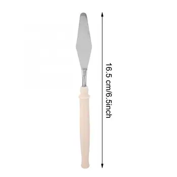 

Plastic Handle Forged Metal Spatula Oil Painting Rhombus Palette Knife for Artist Oil Painting