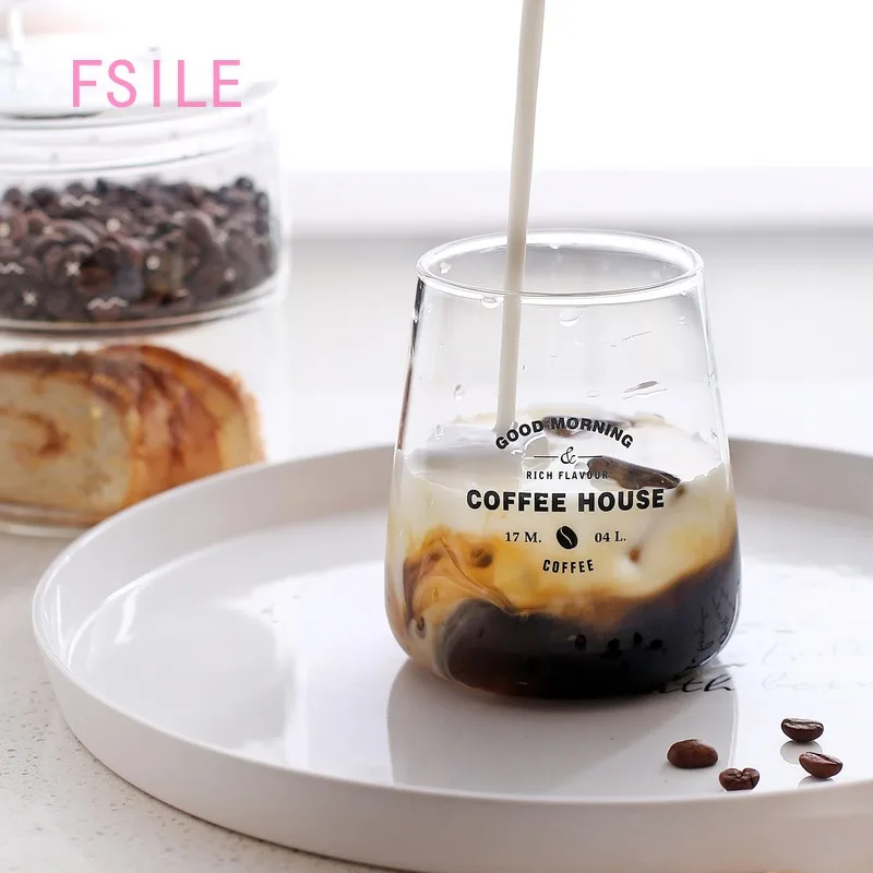 

Fashion Simple Wind Short Section of Water Drop Glass Creative Nordic Style Juice Breakfast Glass Good-looking Home Milk Glass