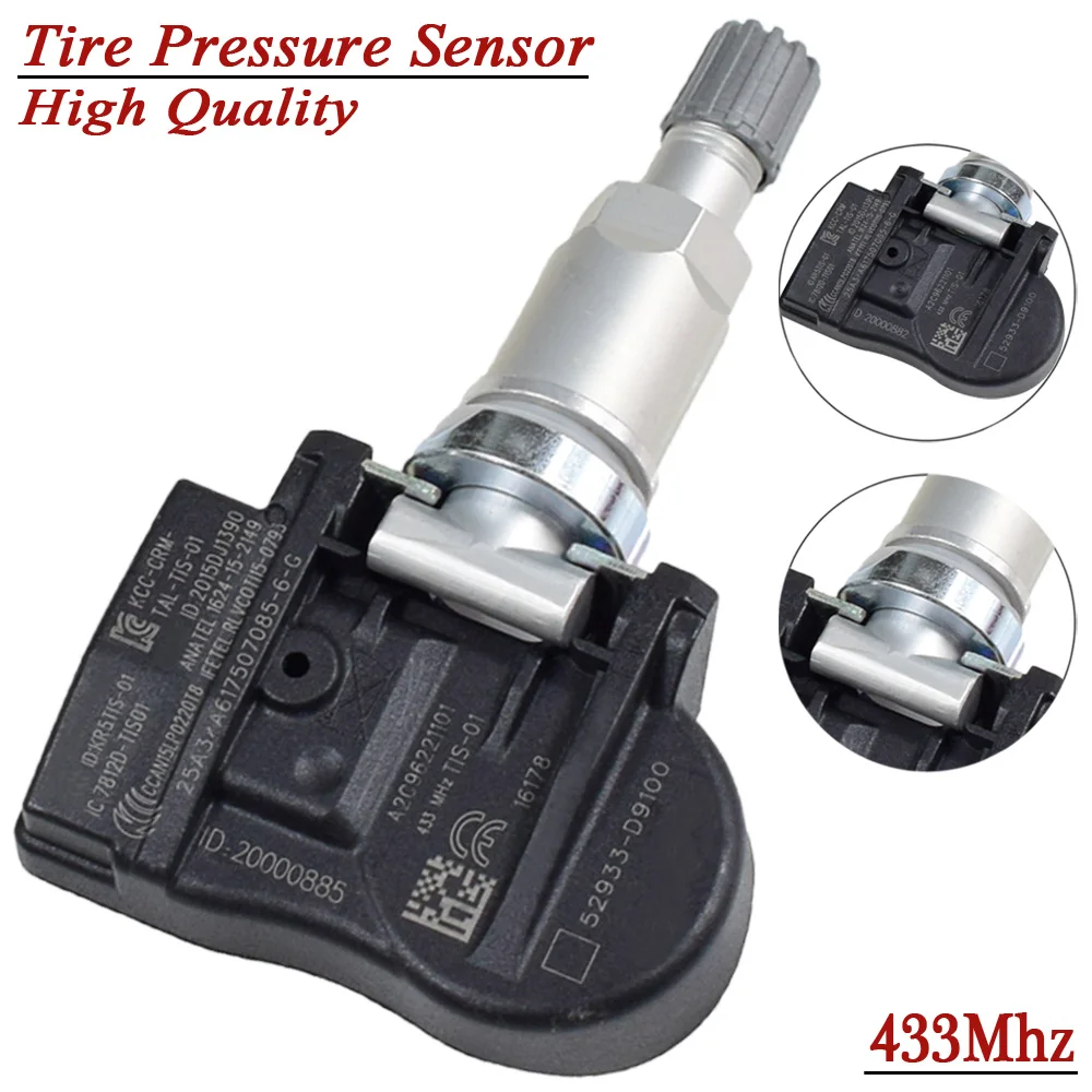 1 шт. датчик давления в шинах TPMS 52933-D9100 52933D9100 433 МГц для Kia Sportage QL K7 KX5 KX3 Cadenza