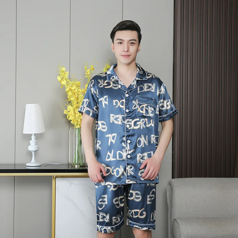 7XL Male Summer Pajamas Set 