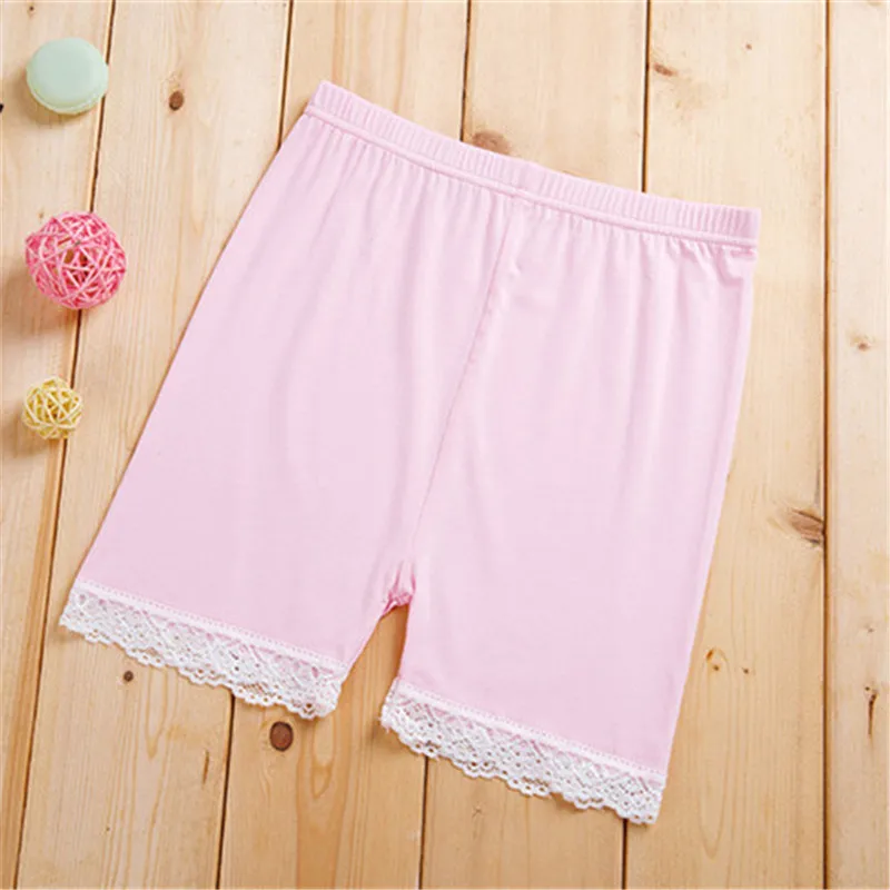 Kids Shorts Kids Underwear High Quality Girl Safety Shorts Pants Solid Underwear Soft Elastic Cotton Leggings Girls Lace Briefs Short Pants For Children