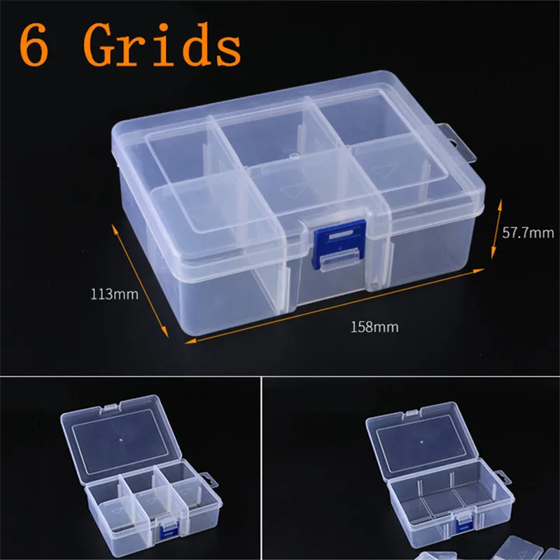36 Grid Adjustable Compartment Plastic Box
