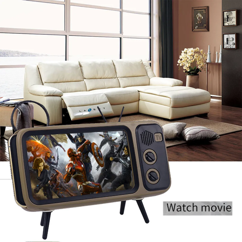 Портативная bluetooth колонка беспроводная с мобильным держателем phoneTV Беспроводная