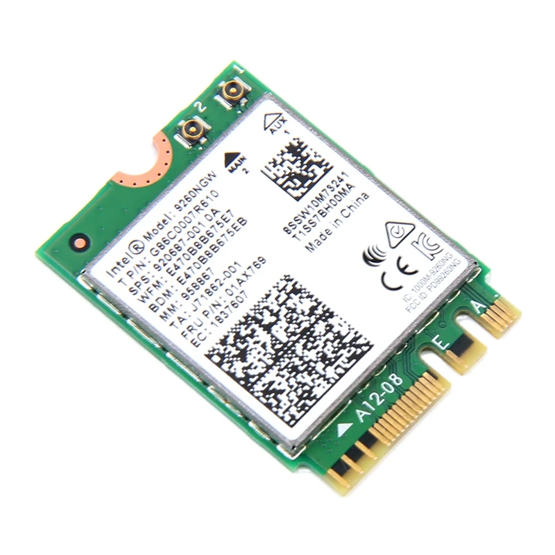 Двухдиапазонный беспроводной-AC 9260 для Intel 9260NGW NGFF 802.11Ac 1730 Мбит/с 1,73 Гбит/с WiFi+ Bluetooth 5,0 Карта подходит для Windows 10
