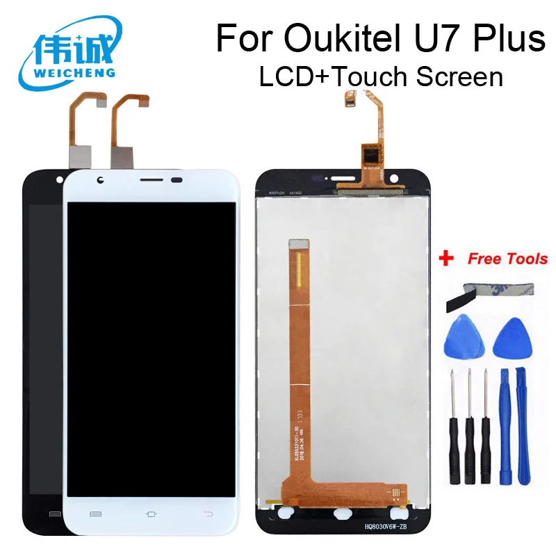WEICHENG For Oukitel U7 Plus Max LCD Display+Touch Screen Digitizer Assembly Android 7.0 | Мобильные телефоны и