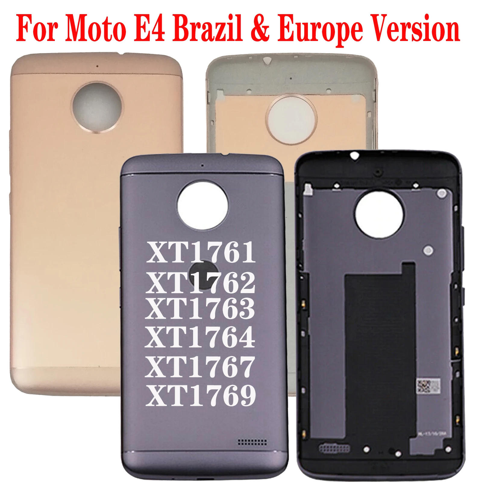 

100% Orig New 5" For Motorola Moto E4 XT1761 XT1762 XT1763 XT1764 XT1767 XT1769 back Door Housing Battery Door Cover