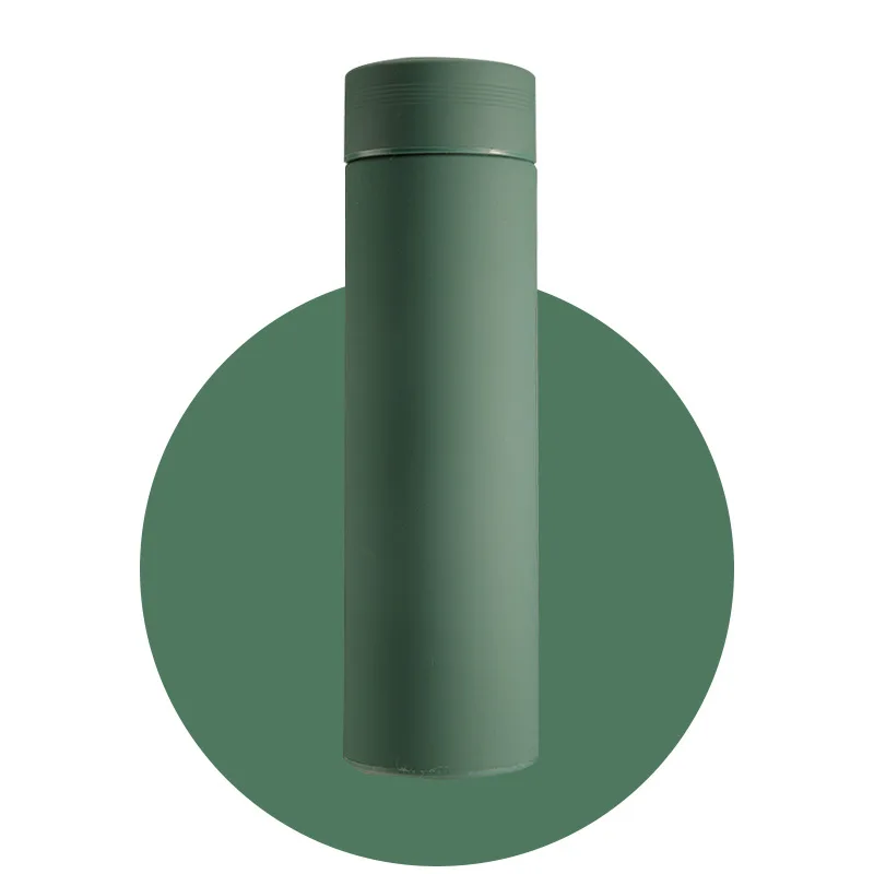 Konco, 350 мл/500 мл, нержавеющая сталь, Термокружка, чашка для молока, вакуумная колба с фильтром, термос, бутылка для кофе, кружка для офиса, бутылка для воды - Цвет: dark green