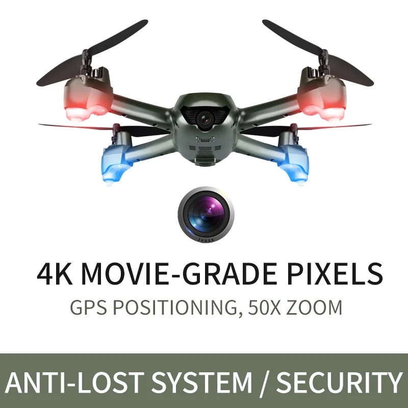 S16 gps Дрон 4k камера высокой четкости воздушный светильник поток оптическое позиционирование двойной объектив Интеллектуальный интеллектуальный контроль rc Квадрокоптер