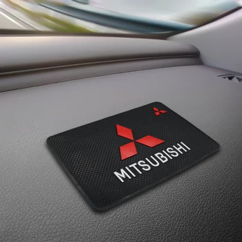 

Car Logo Anti Slip Mat Phone Holder Non-Slip Mat non slip Pad For Mitsubishis ASX Lancer Pajero Outlander L200 EVO Lancer EX